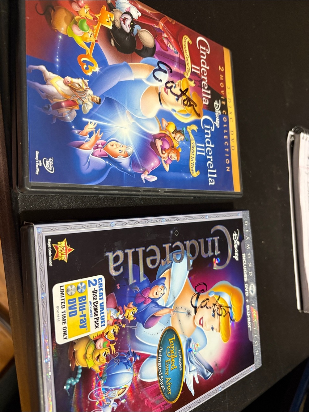 Disney Cinderella 2-Movie DVD/Blu-ray Set l and ll and Cinderella movie